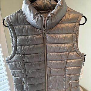 Calvin Klein Silver Puffer Vest
